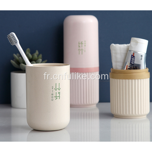 Tasse de brossage en fibre de bambou pour les voyages d&#39;affaires